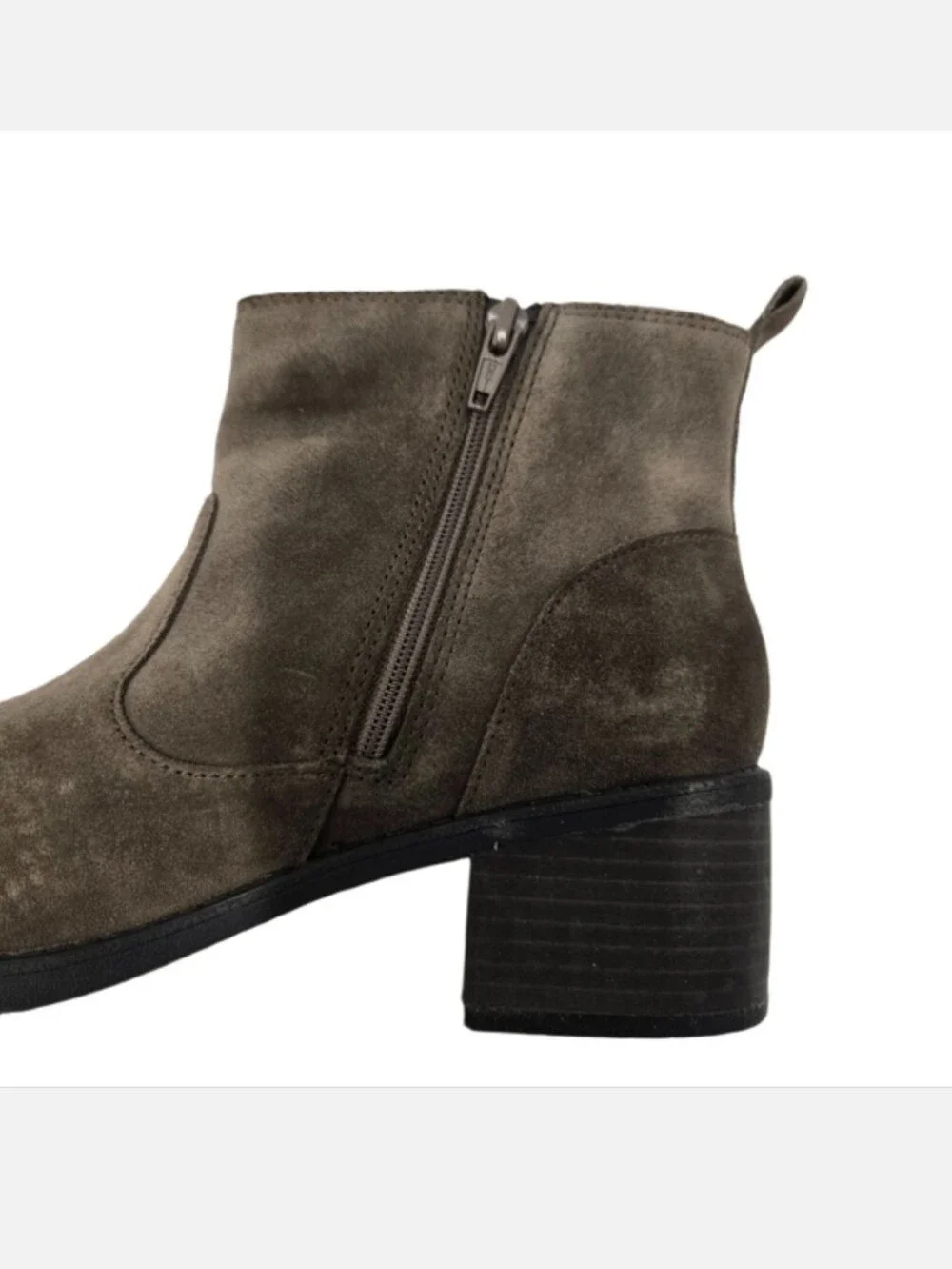 Clarks NEVELLA Bell Suede Chelsea Boots in Taupe Brown